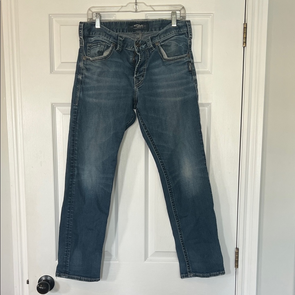 Silver Jeans Men's Blue Straight Jeans